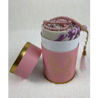 Prayer Rug, Cylinder Boxed Prayer Mat Rosary Prayer Set - Pink Color