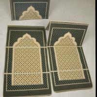 Prayer Prayer Rug, Foldable Prayer Rug with Backrest, Back Support - 2 Piece